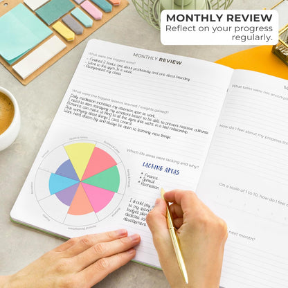 Clever Fox Planner PRO – Weekly & Monthly Life Planner to Increase Productivity, Time Management and Hit Your Goals, 8.5x11″ (Lime Green)