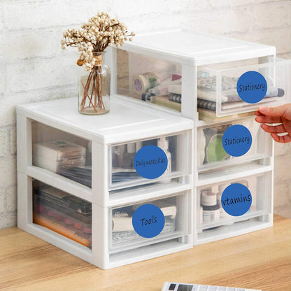 PARLAIM 3 Inch Round Permanent Adhesive Color Cod Dot Stickers,500 per Dispenser Box Roll dots Label Blue Inventory Circle Stickers