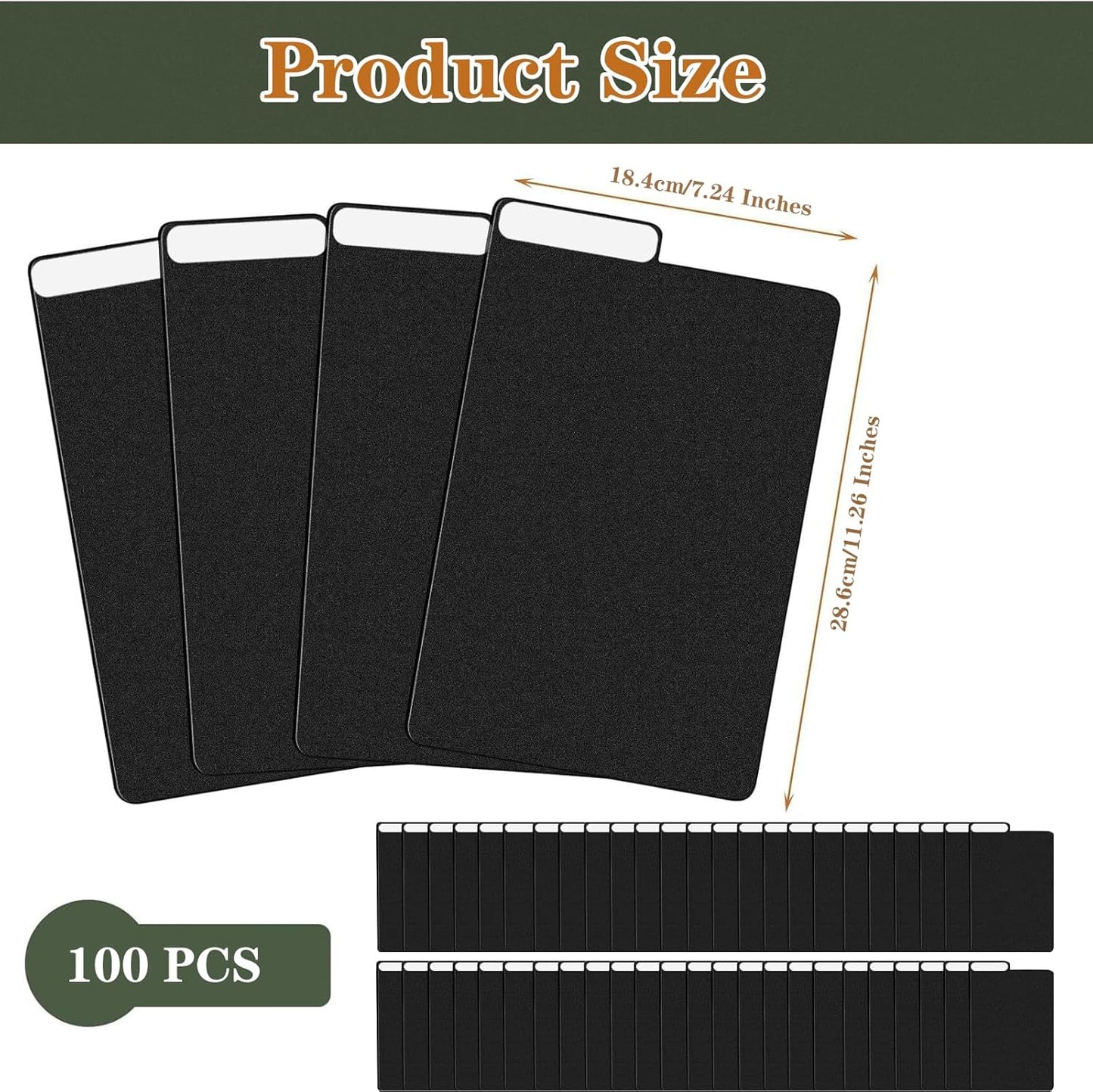 100 Pieces Comic Book Dividers with Tabs,Patient Divider Cards,Card Dividers Comic Book Boards for Storage Boxes 11.22 X 7.24 Inche