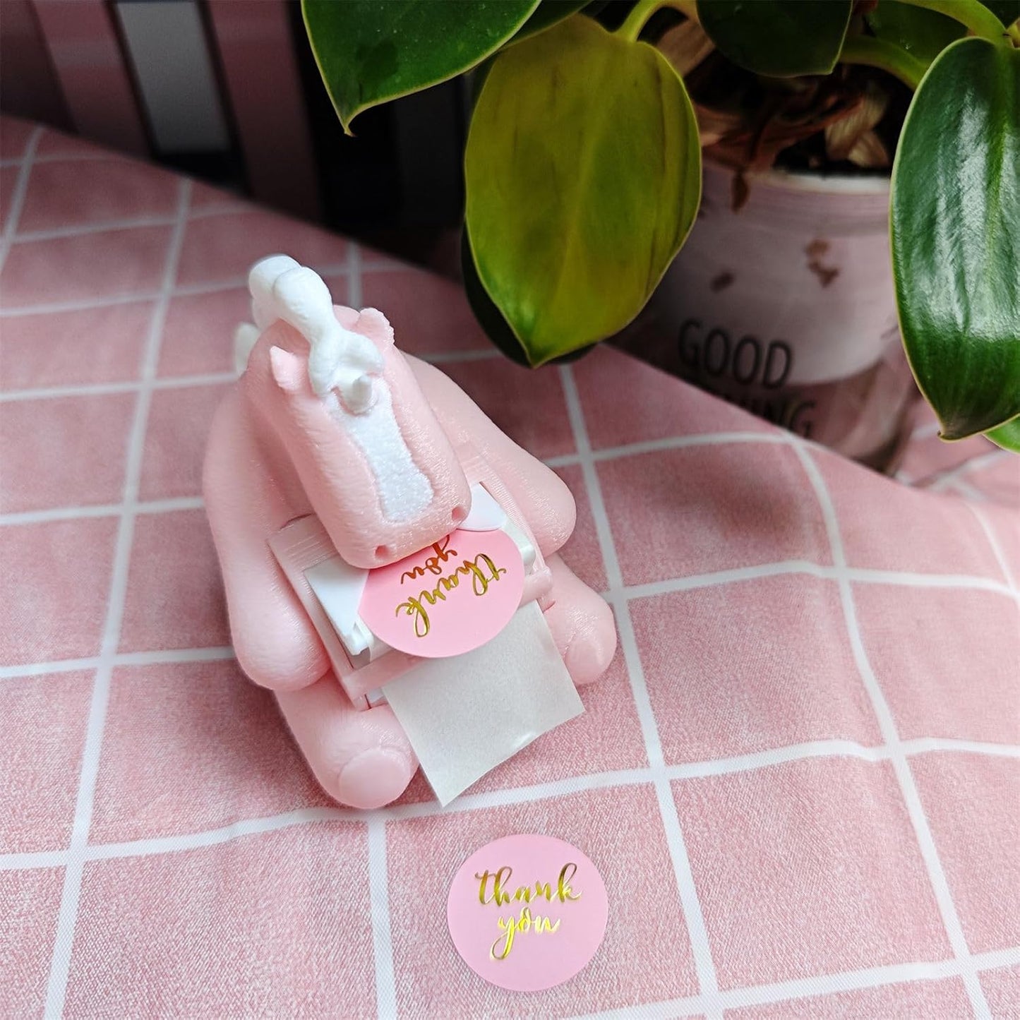 Unicorn_Animal Stamp Roll Holder for Roll Stamps Postage Stamp Dispenser for Home Office, No Stamps, 1.18" Core, C01