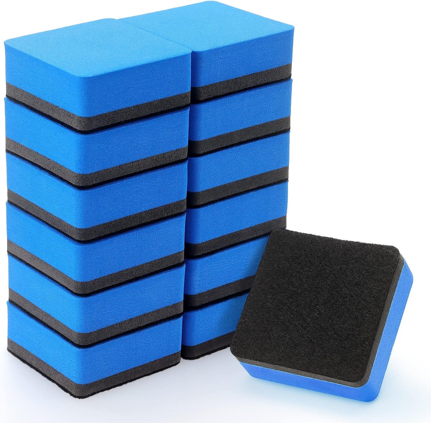 Tamaki 12 Pack Magnetic Whiteboard Eraser, Dry Eraser Board Erasers, Dry Erasers for White Board, Whiteboard Erasers for Kids Classroom, Blue