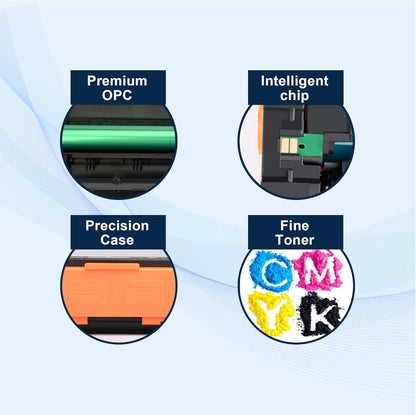 212A Toner Cartridges 4 Pack Replacement for HP 212A Toner Works with HP Color Laserjet Enterprise M555,M554,MFP M578 Series M554dn, M555dn, M555x Printer Ink (Black,Cyan,Magenta,Yellow)