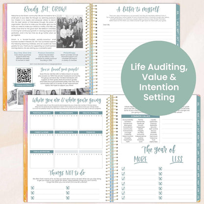 bloom daily planners 2025-2026 (8.5" x 11") Academic Year Daily Planner (July 2025 - July 2026) - Weekly & Monthly Dated Agenda Organizer with Stickers & Tabs - Creating A Life I Love