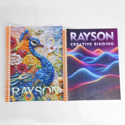 Rayson PROC1230OR Click Binding Spines, 3:1 Pitch, 1/2" Diameter, 90 Sheets Binding Capacity, Orange, 30/Box