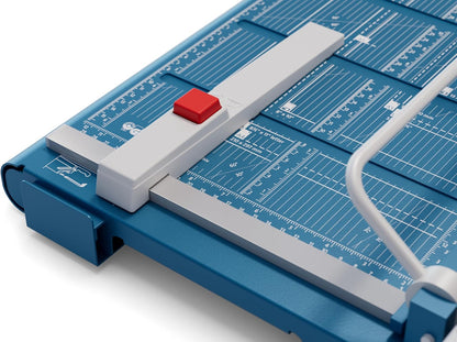 Dahle 564 Premium Guillotine Trimmer w/Laser, 14" Cut Length, 40 Sheet Capacity, Self-Sharpening, Manual Clamp, w/Safety Guard