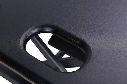 Rocelco 46" Height Adjustable Standing Desk Converter - Desktop AC USB Charger - Sit Stand Up Triple Monitor Riser - Tall Computer Workstation - Retractable Keyboard Tray - Black (R DADRB-46-ACUSB)