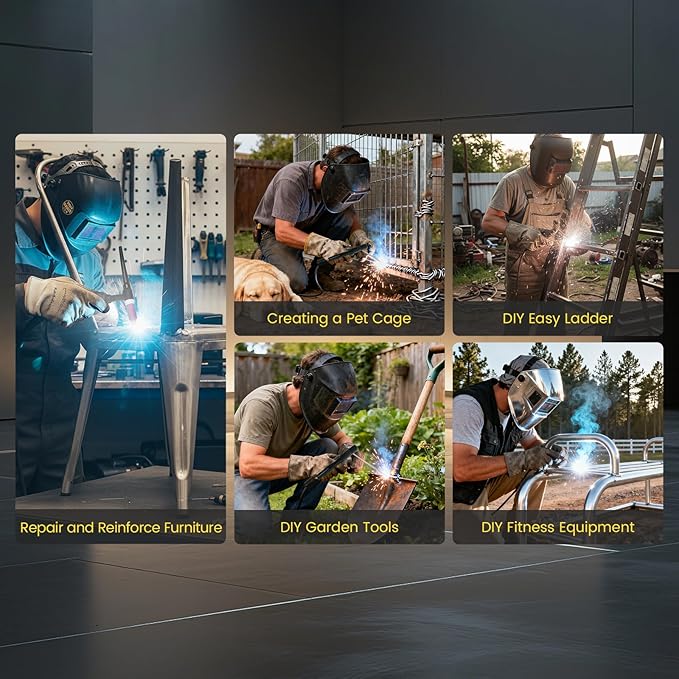 SSIMDER MIG Welder 200A Plasma Cutter Welder Combo With 18PCS 15AK MIG Consumables 10 in 1 Multiprocess Welder Pulse MIG/Gas MIG/Flux Core/HF TIG/Stick/Cut Aluminum Welder for Home DIY Outdoor