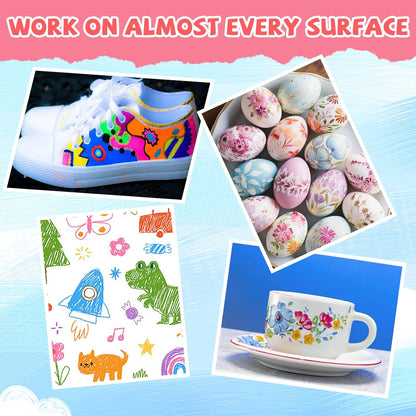 72 Pack 0.4mm Ultra Fine Point Permanent Marker Bulk, Fine Tip Permanent Markers Set, Quick Dry, Waterproof, Durable, Works on Paper, Glass, Ceramic, Plastic, Wood, Rock, Metal (12 Colors)