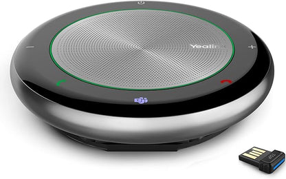 Yealink Teams Certified Speakerphone Wireless Bluetooth Speaker with Full Duplex Microphone for Conference Meeting CP700 Noise Reduction Home Office 360° Voice Pickup