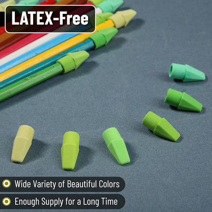 Mr. Pen- Pencil Erasers Toppers, 120 Pack, Colorful, Latex Free, No Smudge, Mr Pen Erasers for Pencils