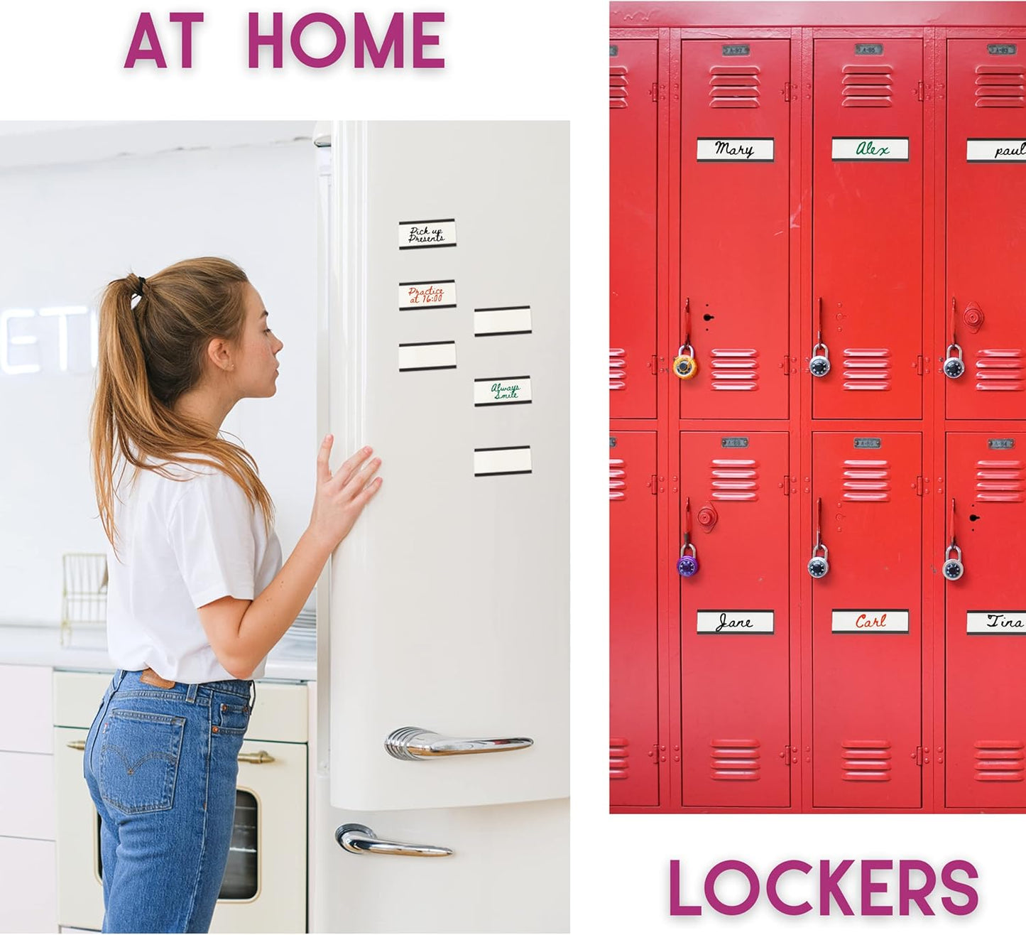 Availey 60 Pack Magnetic 'C' Channel Label Holders for Metal Racks and Shelves with Protective Films and Replacement Strips 3" x 1"