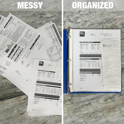 Samsill Sheet Protectors, 8.5x11 Inch Page Protectors for 3 Ring Binder, Super Heavy Duty, Secure Top Flap Protector, Letter Size, Top Loading, Acid Free, 50 Pack