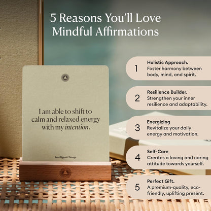 Intelligent Change Mindful Affirmation Cards for Health and Wellbeing