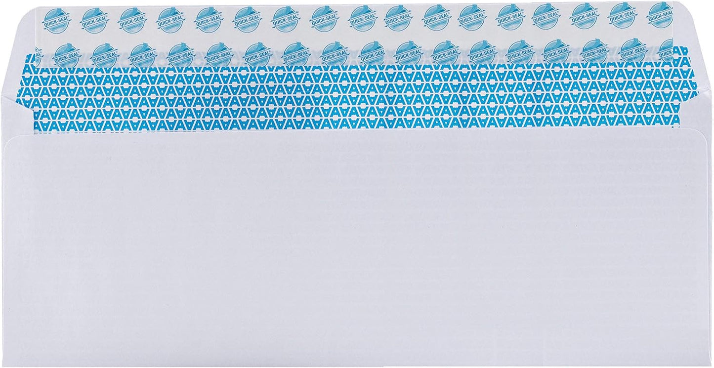 Aimoh 100#9 Custom Printed Courtesy Reply Mail Self-seal Security Envelopes - Personalized with Logo and/or Return Address - Self-seal Closure, 3-7/8 x 8-7/8 Inches, 100 Count (7-30138-100)