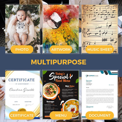 Performore 50 Clear No Hole Sheet Protectors, 8.5" x 11", Plastic Sheet Sleeves, Top Loading Paper Protector, Archival Safe for Documents and Photos