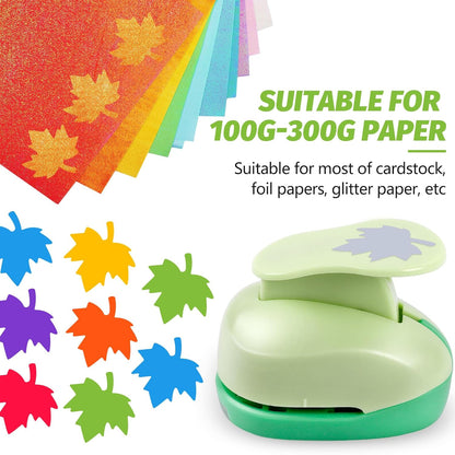 UCEC 2 Inch Maple Leaf Paper Punch for Crafting, Hole Punch Maple Shapes, Craft Lever Cutter Handmade for Autumn, Thanksgiving Day, Paper Crafting and Scrapbooking