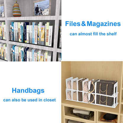 6 Pieces Upright Boards, Accessory Parts of Expandable File Folder Holder, White