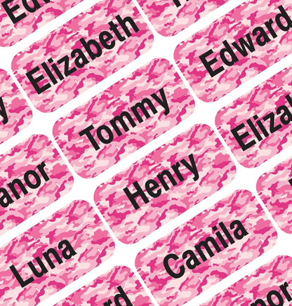 Personalized Waterproof Name Labels Press and Stick Custom Name Stick on Clothing Labels. Customized Up to 3 Lines Great for Camp & Daycare