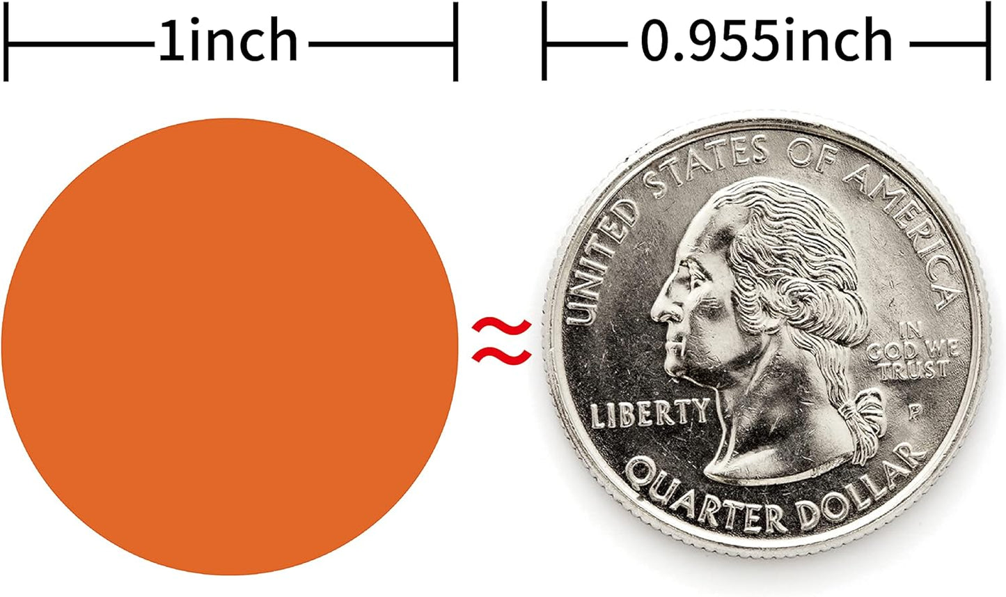 STARLIBOO Dot Stickers - 2000 PCS Pink Circle Stickers, 1inch Garage Sale & Yard Sale Price Tags, Writable