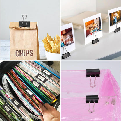 Ufmarine Small Binder Clips 1 Inch Length for Office (64 Pcs)