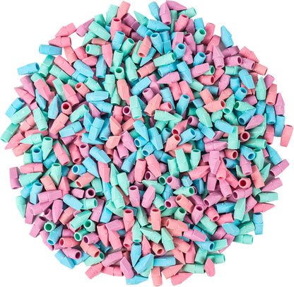 500 Pack Pencil Eraser Caps Pastel Colors Latex Free Pencil Pencil Eraser Toppers Arrowhead Caps Erasers for School Supplies,Light Color