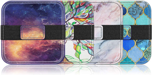 Fintie Screen Cleaning Pad, [4 Pack] Soft Cloth Wipes Screen Cleaner with Elastic Strap for iPad, iPhone, MacBook, Tablets, Laptop (Cool Jade)