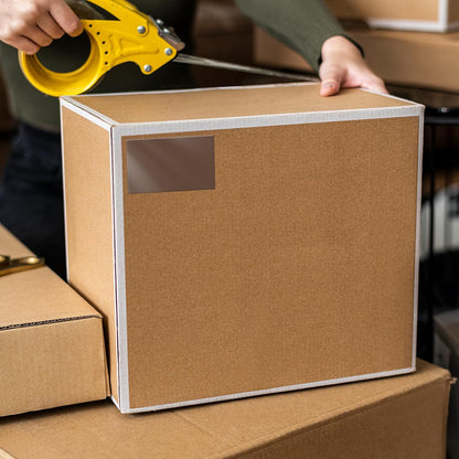 Brown Color Coding Labels 3 × 2 Inches Self-Adhesive Rectangle Stickers Waterproof Name Tags for Office School Home 40 PCS