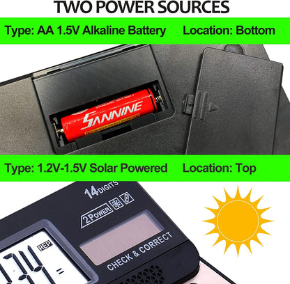 Large Button Calculator,Philley Large LCD Display 14 Digits Desktop Check&Correct Electronic Calculator(CT-9240C)