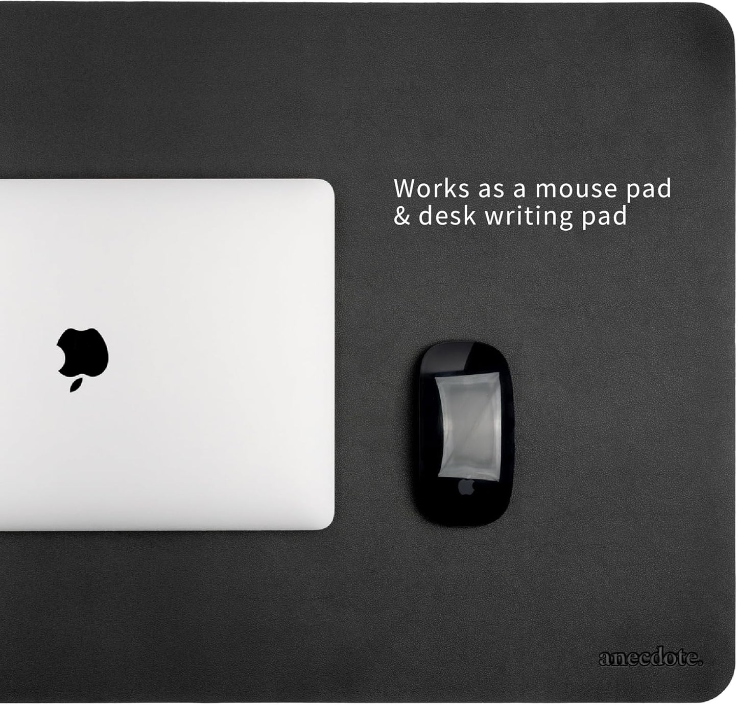 ANECDOTE Vegan Leather Desk Pad - 31.5"x17" Desk Mat for Your Office. This Quality Large Mouse Pad has Chic Elegance, Professional Look & Satisfying Touch - The Perfect Leather Mouse Pad for You!