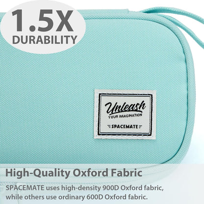 Pencil Case Pouch Box Bag School Supplies Girls Boys Kids, Cute Preppy Stuff Large Big Capacity Aesthetic Pen Organizer, Back to College Stationary, Eggshell Blue, Standard Stlye, 1800ml