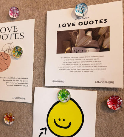 24Pcs Plants Push Pins Decorative Thumb Tacks Cute Office Decor for Cork Board Bulletin Board, Desk Accessories Aesthetic,Classroom,Home Decor(Tree)