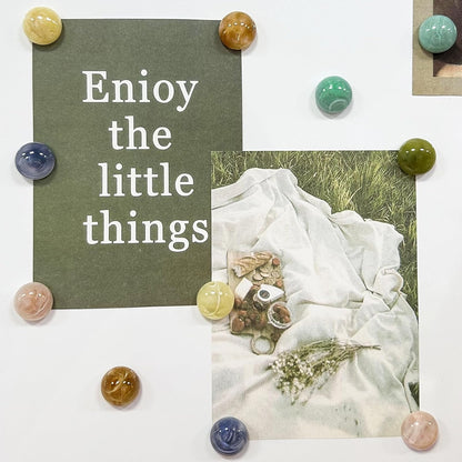 Qualsen Fridge Magnets, Colorful Decorative Cute Refrigerator Magnets for Whiteboard, Locker, Kitchen, Office, Classroom（24 Pcs）