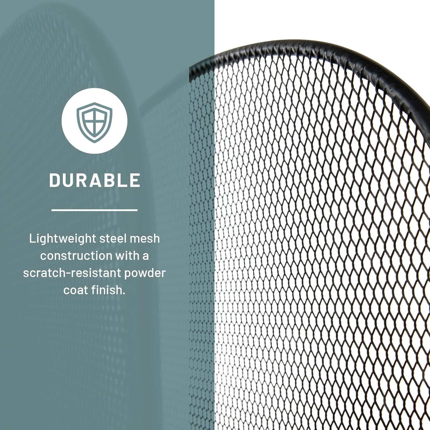 Safco Onyx Desk Organizer, 3 Vertical Compartments and 3 Trays, Office and Classroom Mailbox , Paper and Mail Sorter, Steel Mesh, Black