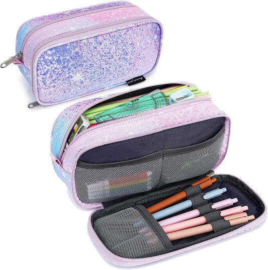 Pencil Cases for kids, Large Capacity Pencil Pouch, Office College School Marker Organizer Case pen for Men Women Adult Teens