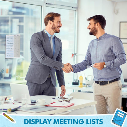 Outus Self Adhesive Shop Ticket Holders Clear Plastic Sleeves Adhesive Pockets Work Order Job Ticket Holders for Home Office Posting Signs