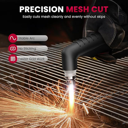 bestarc Plasma Cutter, [Blow Back Pilot Arc][Large LED][Air Sensor] 60A Non-HF bestarc Plasma Cutter Machine 110V/220V Dual Voltage, 5/8" Clean Cut 4/5" Max Cut, Post Flow, 2T/4T for Beginners DIY