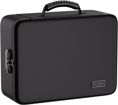 Fireproof Document Organizer Bag with Lock, 13 Labeled Pockets & Passport Pouch – Waterproof File Folder for Home, Office & Travel