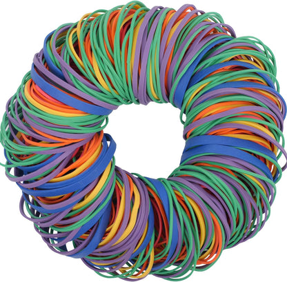 Rubber Bands assorted size multicolor 0.5 lb/227g rubber bands for School Home office supplies size#16,size18,size19,size32,size33,size64