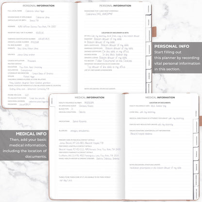 Clever Fox End of Life Planner – Final Arrangements Organizer for Beneficiary, Will Preparation, Last Wishes & Funeral Planning, A4 (Rose Gold)