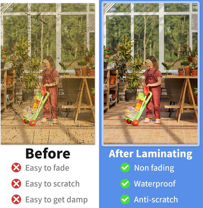 Thermal Laminating Pouches, FungLam Clear Laminating Sheets, 3 Mil Thickness Thermal Laminating Sheets, 9×11.5 Inch Laminator Sheets for Laminators, Clear Plastic Letter Size Sheets, 500 Pack.