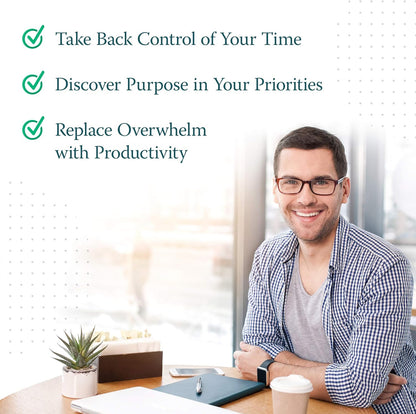 Roterunner Purpose Planner Notebook B5 7.5”x9.8” Undated 2025 Daily Weekly and Monthly Productivity Goal Setting Tool for Work Home ADHD for Adults Self Care Journal