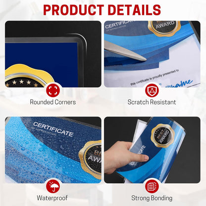 CAREGY 5 Mil Thermal Laminating Pouches (200 Pack) - 9x11.5 Inch Laminating Sheets for 8.5x11 Documents, Clear,Office & School Laminator Supplies