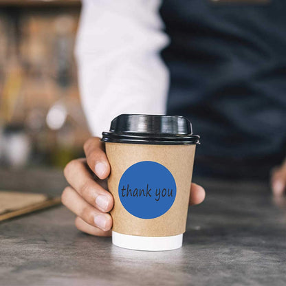 PARLAIM 3 Inch Round Permanent Adhesive Color Cod Dot Stickers,500 per Dispenser Box Roll dots Label Blue Inventory Circle Stickers