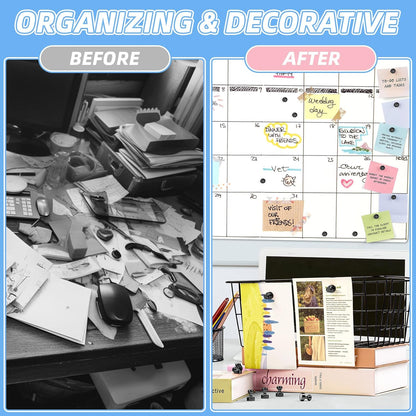 VNDUEEY 12Pcs Black Fridge Magnets, Whiteboard Magnets Refrigerator Magnet, Small Strong Magnet for Whiteboard, Office, Classroom, Kitchen