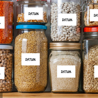 White Rectangle Sticker Labels 3×2 Inch Vinyl Stickers Color Coding Name Tags Roll Removable Waterproof 300 per Dispenser Box