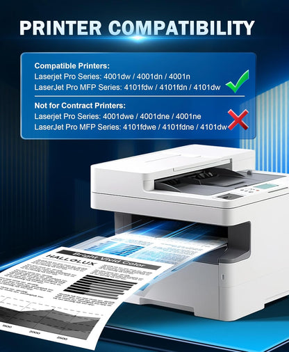 148X Toner Cartridge Replacement for HP 148A Toner Cartridge, W1480X Toner Compatible for HP Laserjet Pro 4001dwe 4001dn 4001dne 4001n 4001ne MFP 4101fdw 4101fdwe 4101fdn 4101fdne (1 Black No Chip)