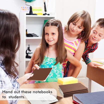 feela 16 Pack Soft Cover Journal Bulk, Lined Notebooks College Ruled for Work for Women Girl Writing, Blank Travel Journal Note Taking Notebook School Business Supplies, 8.2” x 5.5”, A5, Brown