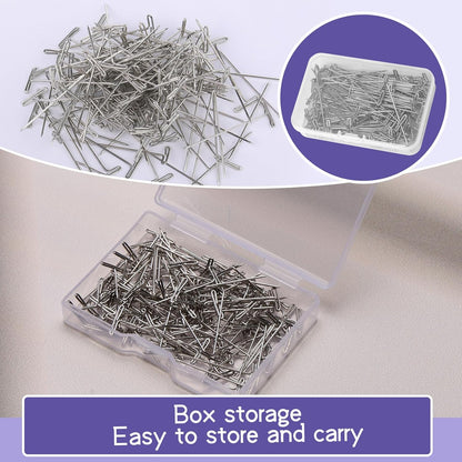 1Inch 120 Pcs T Pins, Sewing Pins for Wigs, Blocking Knitting, Modelling, Wig Making and Crafts, Stainless Steel Head Pins for Sewing and Craft, Jewelry Making