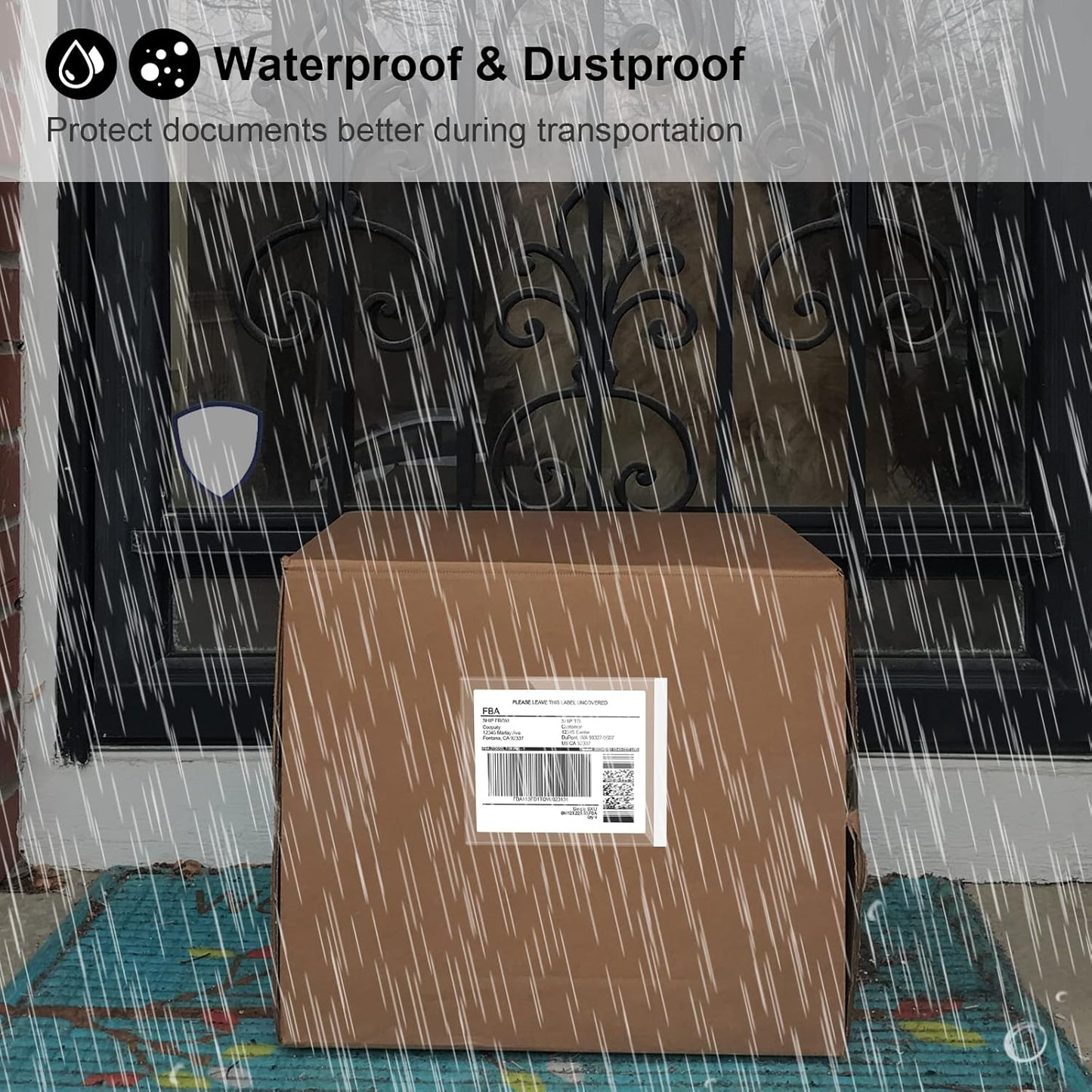 Coopaty 4.5" x 5.5" Packing List Envelope, Shipping Label Pouch, Clear Adhesive Packing List Pouches for Invoice/Documents/Labels (200 Pack)