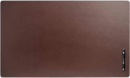 Dacasso Classic Leather Mat Desk pad, 34" x 20", Chocolate Brown